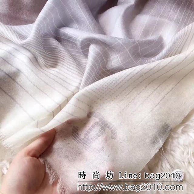 CHANEL香奈兒 2018專櫃最新款 羊絨長圍巾 LLWJ6693